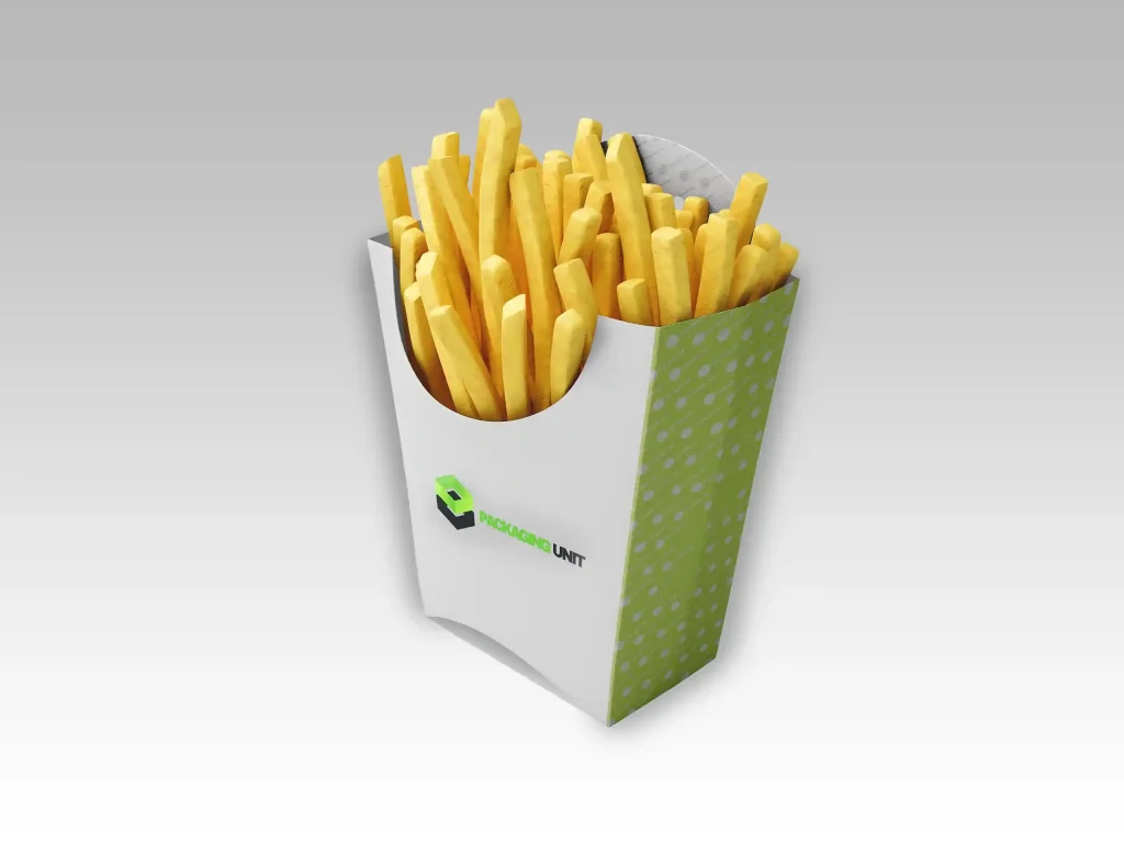 custom french fries box