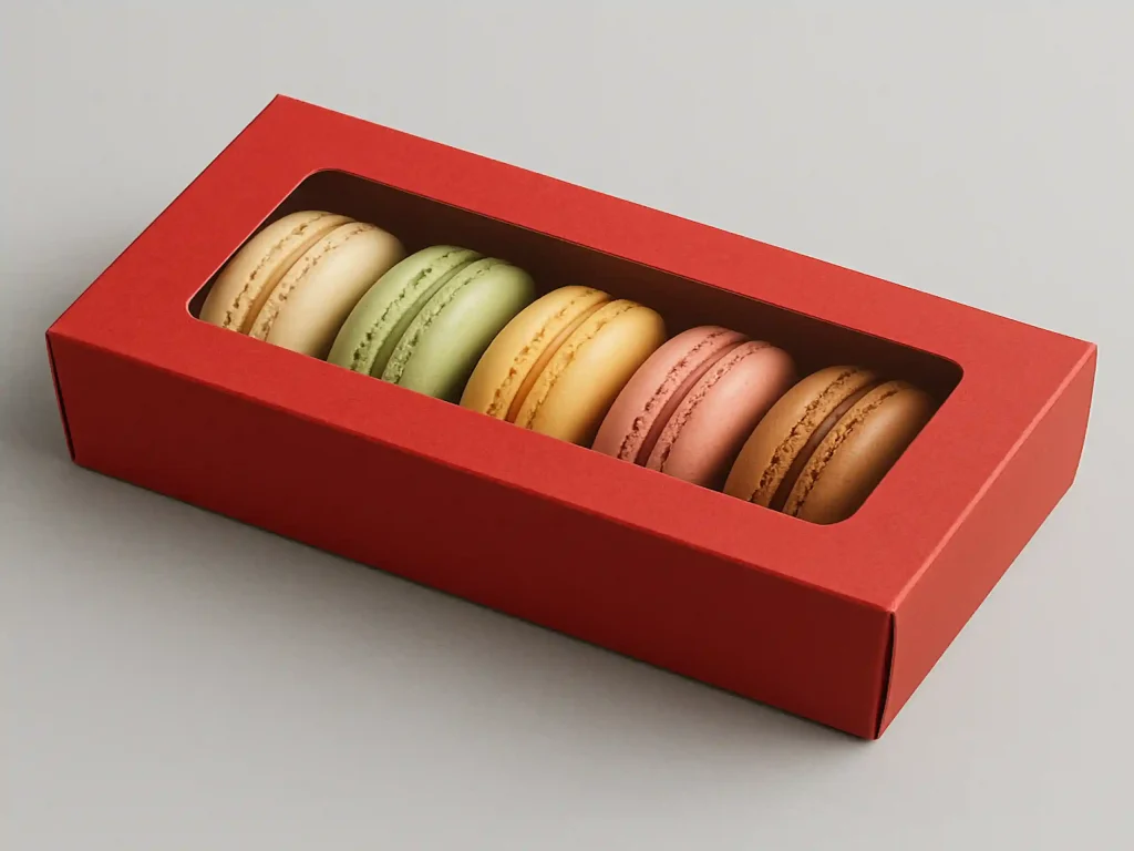 custom kraft macaron boxes