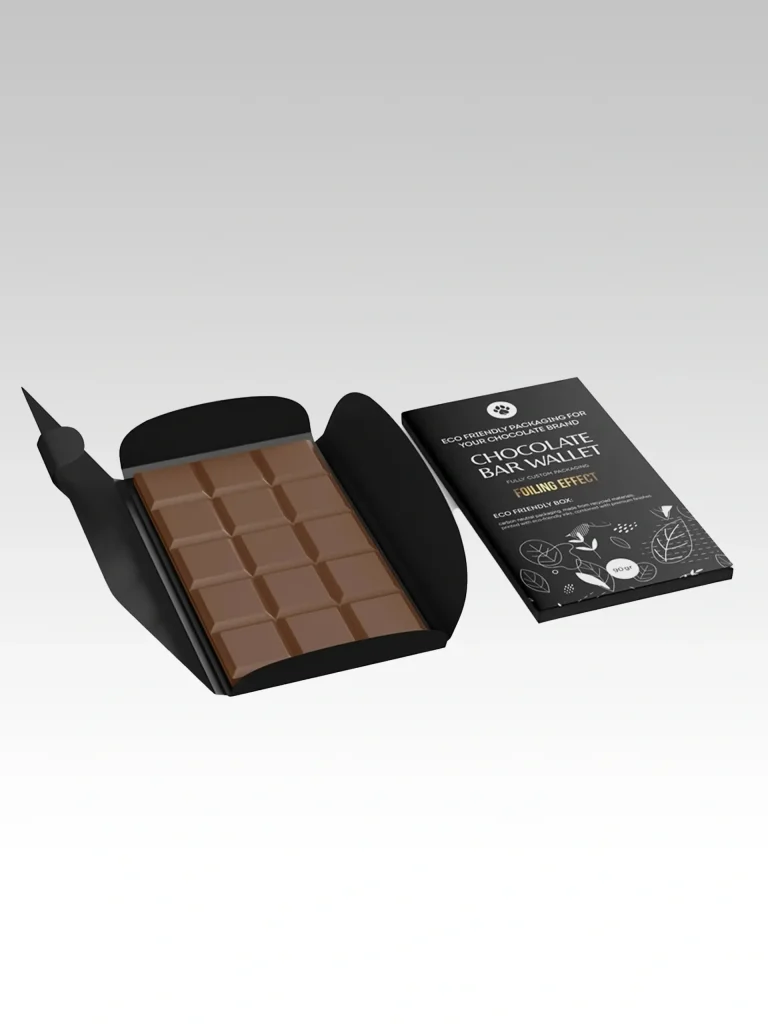 Custom mushroom chocolate bar packaging_