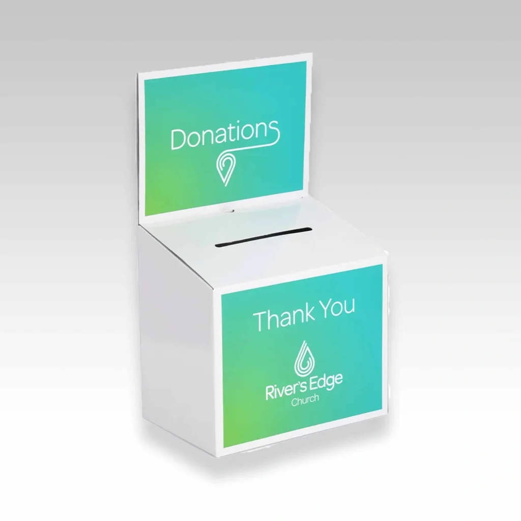 custom cardboard donation boxes