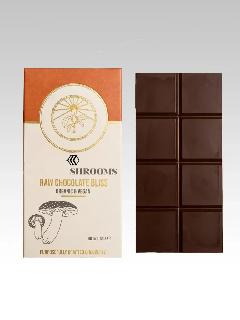 magic mushroom chocolate bar packaging